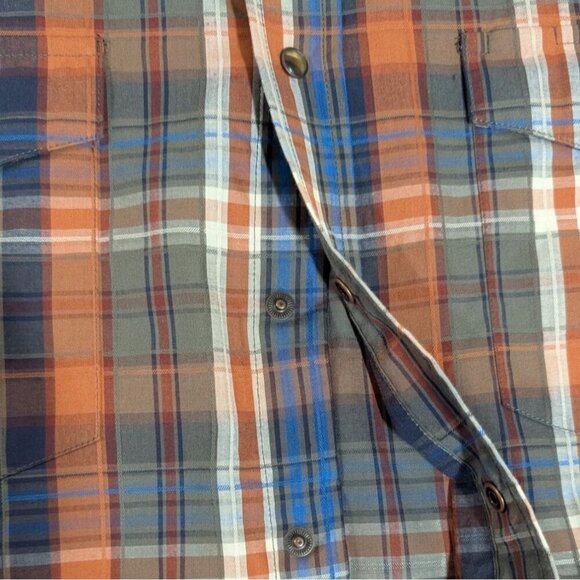 Panhandle Slim Plaid Pearl Snap Shirt Mens Small Western Cowboy 100% Cotton - Picture 7 of 9